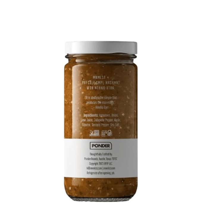 Salsa MNMLST Restaurant Style Medium, Sin Gluten, Pack de 3 x 12 oz miniatura 3