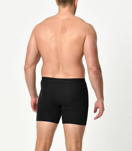 Comfneat Men's Boxer Briefs Comfy Underwear Stretchy Cotton Spandex Multipacks