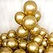 HakunaMatata Party Balloons 12inch 50 Pcs Latex Metallic Balloons Birthday Balloons Helium Shiny Balloons Party Decoration Compatible Wedding Birthday Baby Shower Christmas Party - Metallic Gold
