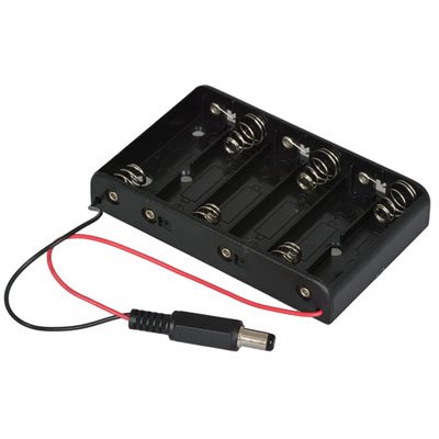 Jameco Reliapro 6XAA-2.1 Battery Holder with 2.1mm Barrel Plug, 6X AA Cells (Pack of 2)