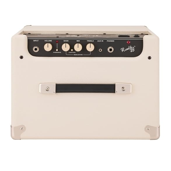 Fender Rumble 25 V3, Combo Amplificador 25 W, Ideal Bajo Eléctrico, Ivory