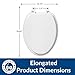 Bemis 1400TTA Economy Durable Wood Toilet Seat, Made in USA, Elongated, White