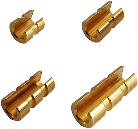 ZOEKO Bow String Nocking Points Bowstring Brass Nock Point Archery Accessories, Speed Nocks for Recurve and Compound Bow (8 Pieces) (ID:0.125", OD:0.250", Length:0.280")