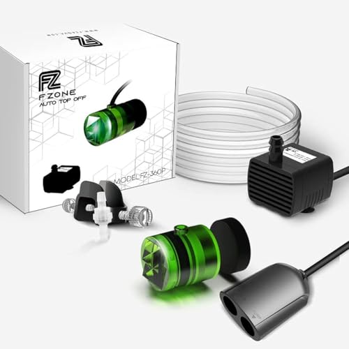 FZONE Automatisches Nachfüllsystem ATO für Aquarium mit Pumpe zur Obenbefüllung, Wassernachfüller mit Zwei optischen Sensoren für Aquarium, QST & ETFT sowohl für Riff- als auch für Pflanzenbecken