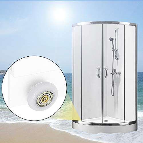 Shower Door Rollers Replacement Bathroom Pan Glass Sliding Door Pulleys Sliding Door Rollers Replacement Shower Door Rollers/Runners/Wheels,Strong Load-Bearing Capacity, Ultra-Quiet Hardware #TOP4