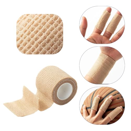 Image of Self Adhesive Bandage Wrap, 6 Pack, 5CM * 4.5M, Cohesive Bandages, Medical Wrap, Elastic Bandage Wrap, Self Sticking Bandage Tape (Skin Color)