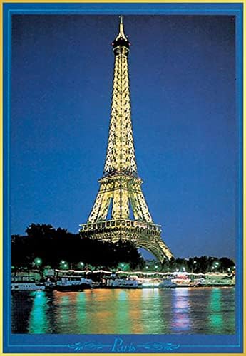 TriX Eiffel Tower + Aluminum Frame Black Poster (Frame Set) 92 x 61.5cm (2400-2292B)