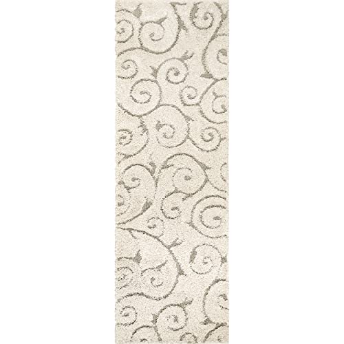 Tapis nuLOOM en polypropylène crème résistant et facile à nettoyer