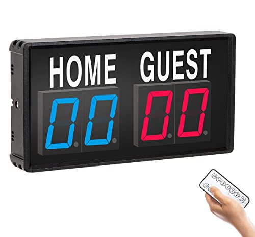 Ledbrigym Electronic Score Keeper Scoreboard with Remote for Cornhole Basketball Ping Pong Table...