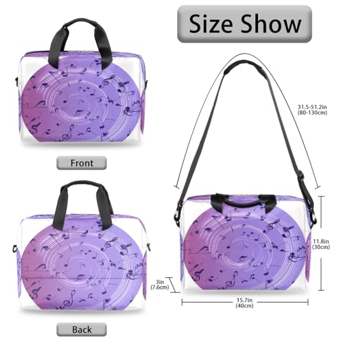 Bolso para Laptop 15.6-16 Pulgadas con Notas Musicales miniatura 6