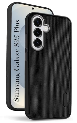 Image of Jkobi Rubberised Back Cover Case for Samsung Galaxy S25 Plus (Textured Grip Design | Micro-Fiber Cloth Inside | Slim and Light Weight | Soft Touch and Feel)