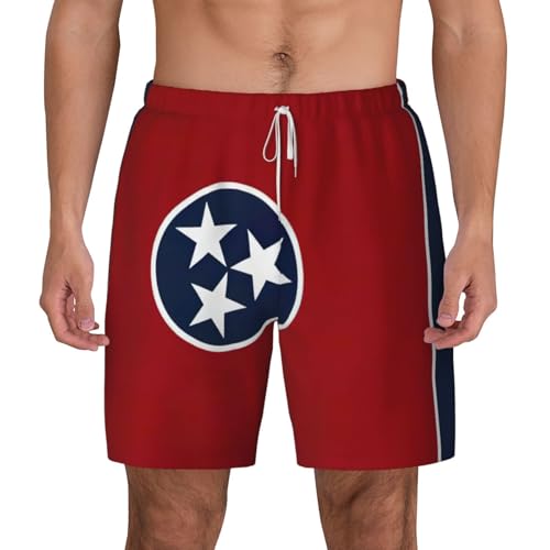 Short de bain respirant Tennessee pour homme au motif drapeau idéal pour le surf