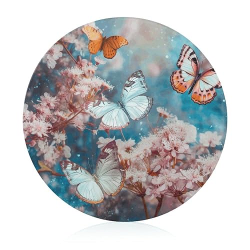 Planche à découper en verre haute résistance et son design papillon épuré
