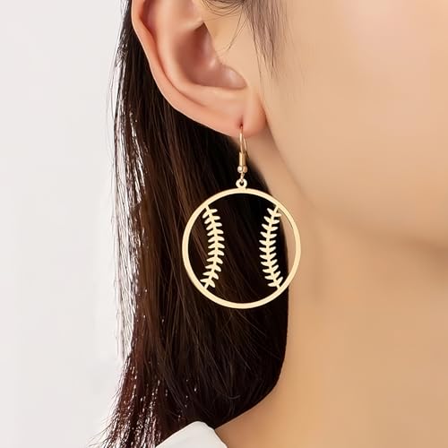 Baseball Earrings for Women Sports Ball Shape Earrings Baseball Drop Dangle Earring Fashion Sports Jewelry Game Day Outfit Accessories Party Favors Gifts4