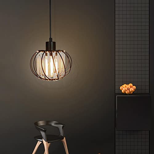 Lámpara de araña pequeña E27 para iluminar techos bajos con estilo retro 3
