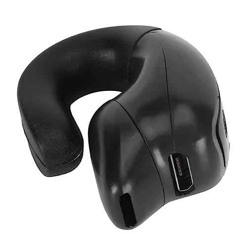 GD28 Auriculares Oído Abierto, BT5.3 Sonido Estéreo HIFI Inalámbrico Clip para el Oído de un Auricular, IPX4 Impermeable Ergonómico Diseño de un Botón Auriculares (Negro)