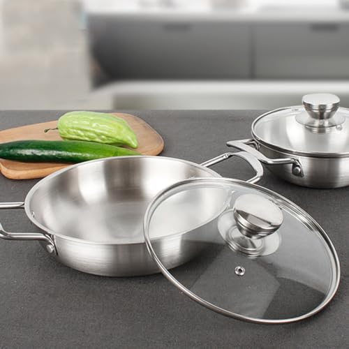 Grosse casserole multifonction 22 cm pour soupe et cuisson rapide