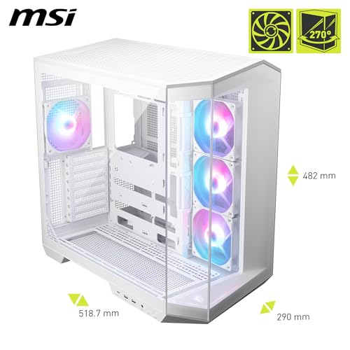 MSI MAG PANO 100R PZ White PC Case Review: Premium Gaming Chassis