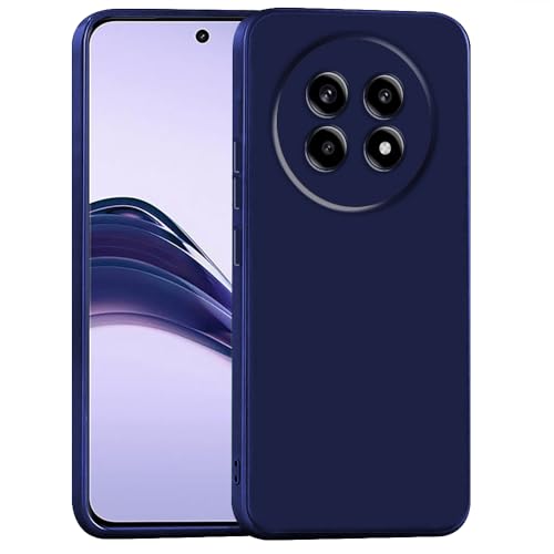 Image of Back Cover for Realme 13 Pro 5G / 13 Pro Plus 5G | Full Camera Protection | Premium Liquid Silicon Case | Flexible Bumper Case for Realme 13 Pro 5G / 13 Pro Plus 5G (Dark Blue)