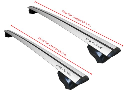 BRIGHTLINES 55" Universal Locking Roof Racks Cross Bars, Premium Aluminum by BRIGHTLINES - Image 3