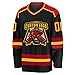 Personalized Hockey Jersey, Hockey Jerseys for Men, Hockey Jersey. Custom Black Gold-Red Hockey Jersey, Custom Hockey Jersey, Hockey Gifts for Men, Hockey Gifts, Gifts for Hockey Lovers