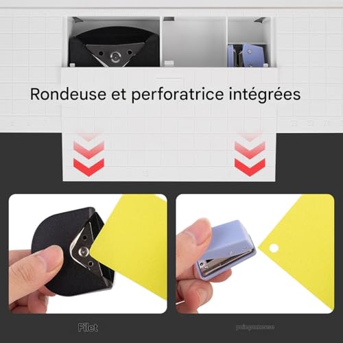 Découpeuse d'Autocollants Robuste et Coupe-Papier Portable Multifonctions - 8