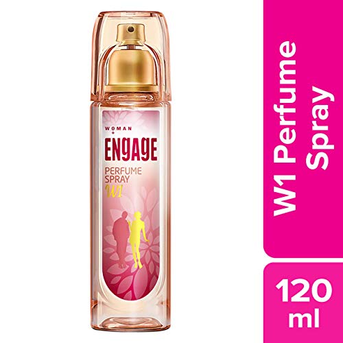 Image of Engage W1 Perfume Spray For Women, Fruity and Floral, Skin Friendly, 120ml & Engage Floral Zest Deodorant for Women, Citrus and Floral, Skin Friendly, 150ml