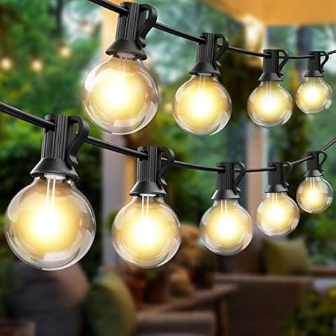 Lotmos 2 Paquete Guirnalda Luces Exterior LED G40 Cover