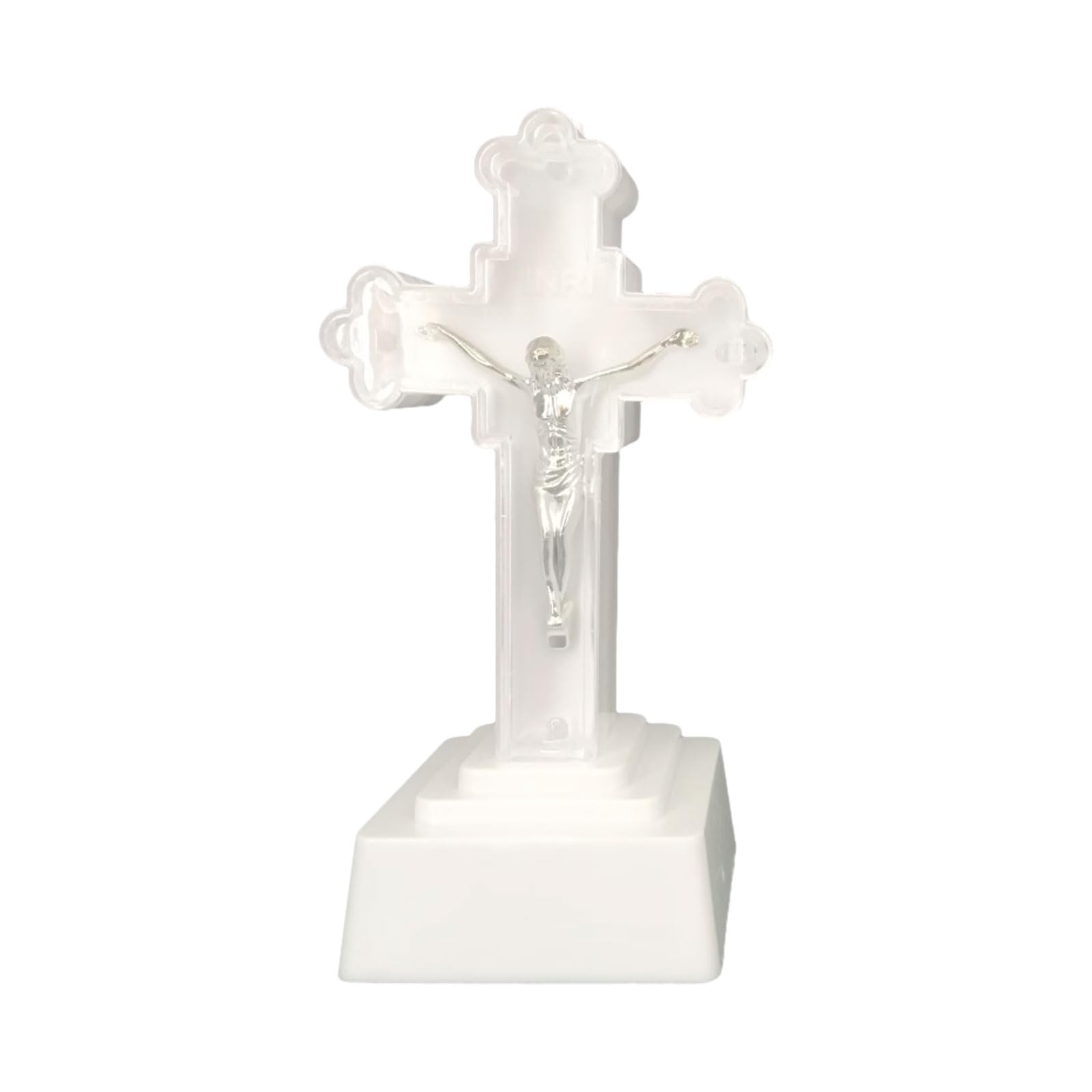 Crucifijo Zeizafa LED, cruz decorativa ideal como regalo religioso para bodas