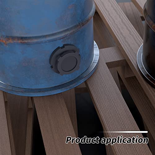 Taisher 1Pcs Black Pvc 3'' Bulkhead Tank Connector Adapter Fitting With Plugs & Gasket For Water Tank, Rain Barrels, Aquariums, Bathtubs And Sink #TOP5