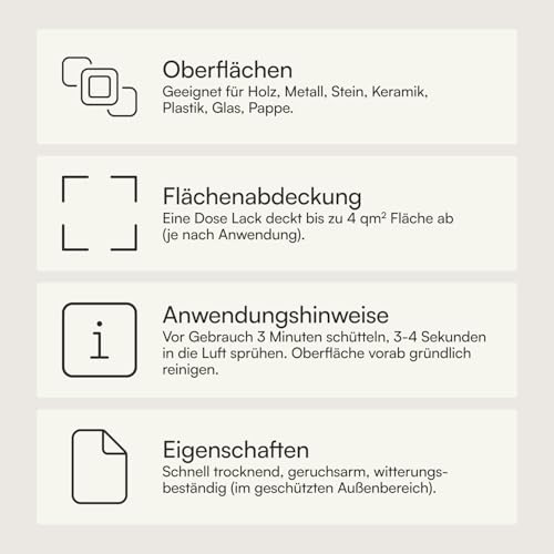shelfmade Kreidespray beige - hochwertige Kreide Sprühfarbe beige - matte chalk Sprayfarben - deckendes Chalk Spray (Bone - Beigebraun)