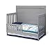 Simmons Kids SlumberTime Rowen 4-in-1 Convertible Baby Crib, Grey