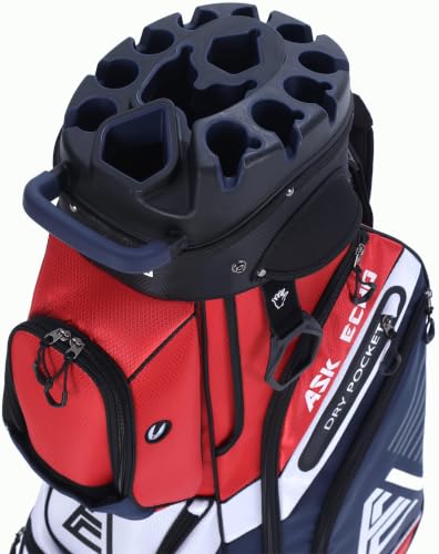 ASK ECHO T-Lock Golf Cart Bag, Quiet 14-Way Full-Length Divi...