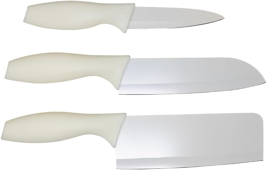 Set Cuchillos Cocina 3 Piezas Acero Inoxidable