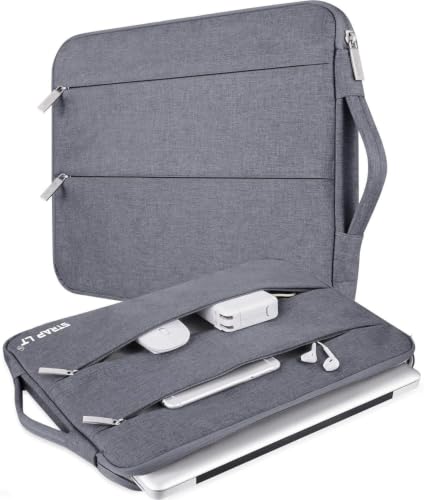 Image of Water Resistant Laptop Sleeve /Laptop case /Laptop Cover with Handle Compatible for laptops & Notebooks|KO NEWGREYSIDE01|14|Grey
