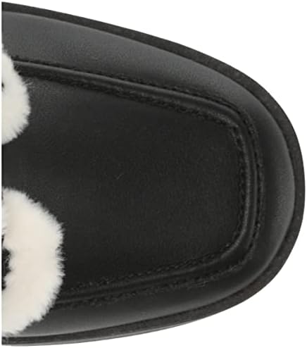 Karl Lagerfeld Paris Women's Elevated Everyday Fashion Style Dottie Shoe Ankle Boot, BLK/Natural, 8 | Image 4