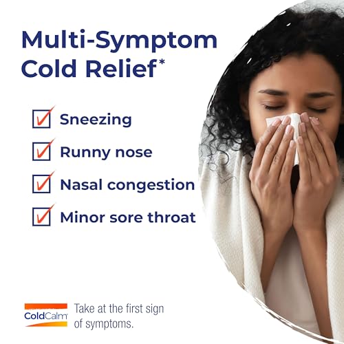 Boiron ColdCalm Tabs - 100 Count for Relief of Common Cold Symptoms Such as Sneezing, Runny Nose, Sore Throat, and Nasal Congestion - Non-Drowsy Cold Calm Meltaway Tablets - Image 3