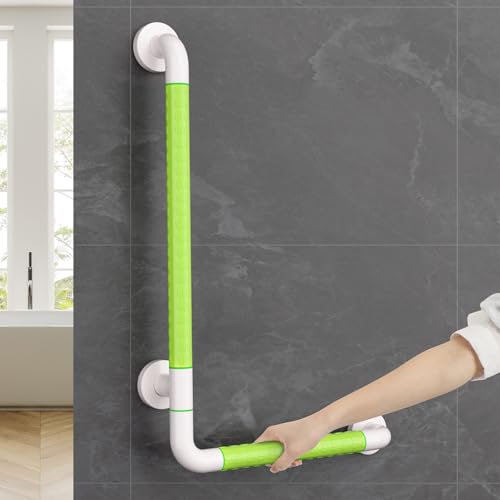 KULACO Barres d'appui pour seniors, 60 x 40 cm Barre de douche, poignée de baignoire en acier inoxydable avec fluorescence, poignée de douche antidérapante,...