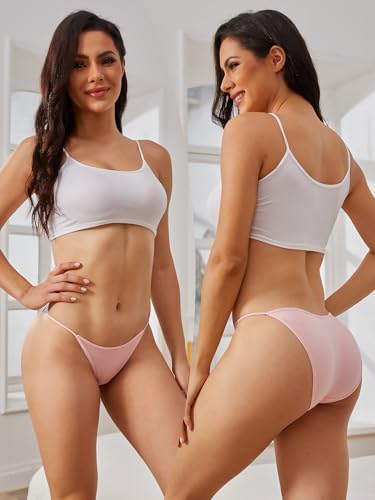 Buankoxy Women's Low-Rise String Bikini Panty Stretch Briefs2