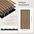 TONOR Wood Wall Panels for Interior Wall Decor-4 Pack 23.6" x 11.8"