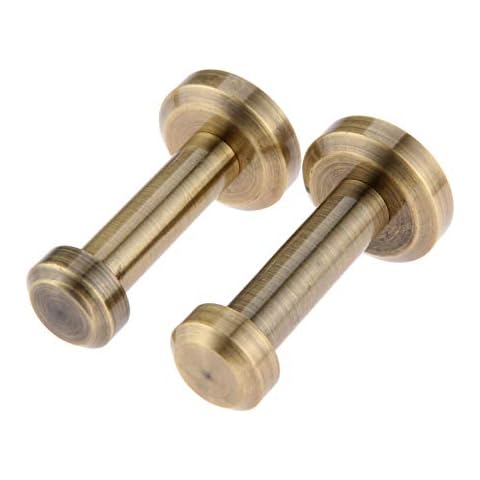 2pcs Door Hooks Wall-Mount Robe Coat Hook Towel Hook Heavy Duty Clothes Hanger Brushed Brass for Bathroom Lavatory Closets-Brushed Bronze Cover
