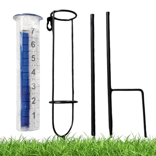 Medidor de precipitación: dispositivo vertical de recogida de agua, instrumento de medición de altura ajustable, herramienta de monitoreo meteorológico, componente de granja de césped, fácil de