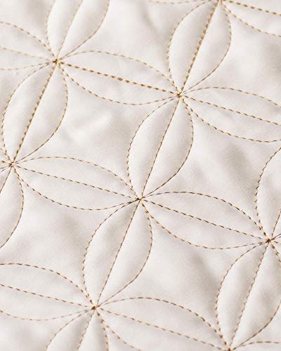 Balsam Hill Lancaster Wedding Ring Quilted Tree Skirt, 36 Inches, Ivory White #TOP3