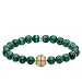 Produktbild Thomas Sabo Unisex-Armband Kreuz grün 925 Sterlingsilber gelbgold vergoldet A1930-555-6-L19,5