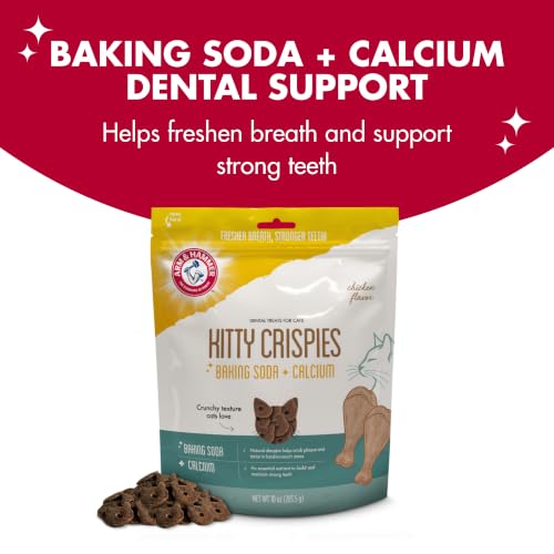 Arm & Hammer Kitty Crispies Dental Cat Treats, Chicken Flavor, 10 Oz - image 2
