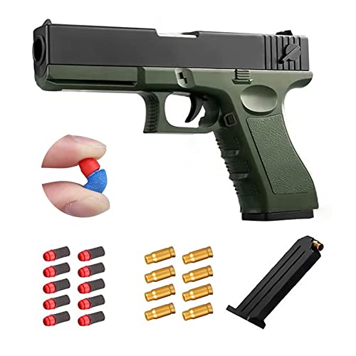 Soft Bullets Toy Gun, Safety Soft Bullet Gun, Toy Guns for Boys, Great Gift for Boys and Girls (Green2)