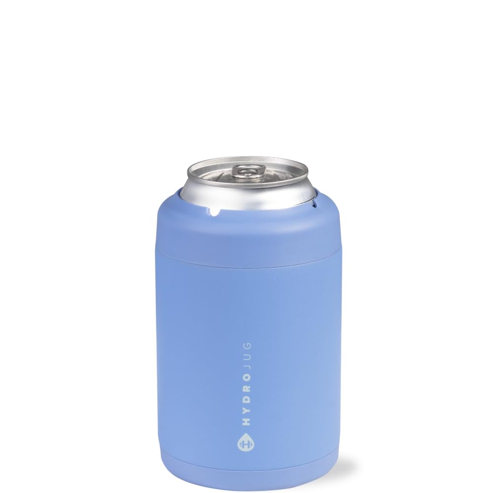 HydroJug Can Cooler 12 oz, Stainless Steel Can Holder, Light Blue