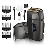 2 in 1 Electric Foil Shavers for Men, Mens Beard Shaver, Men's Multifunctional Foil Trimmer, Wet/Dry...