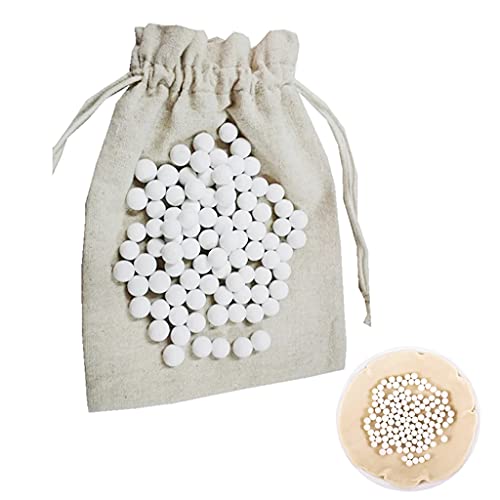 Miniatura 6 de Pangboer 500 G De Granos Para Hornear Pasteles, Pesas De Piedra Con Bolsa De Cordón De Almacenamiento, Cerámica De Grado Alimenticio, Resistencia A Altas Temperaturas, Herramientas De Cocción Y