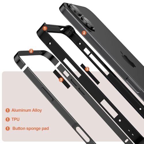 Écran iPhone 16 brisé évité grâce à la coque bumper alu et verre HD - 6